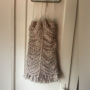 Printed ruched Zara dress